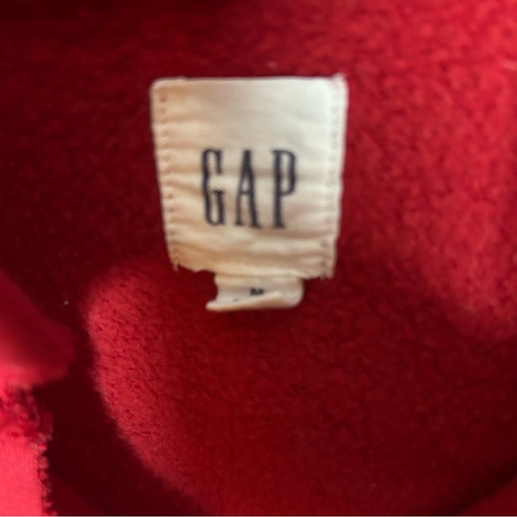 Vintage GAP sweatshirt red hoodie medium - Picture 8 of 12